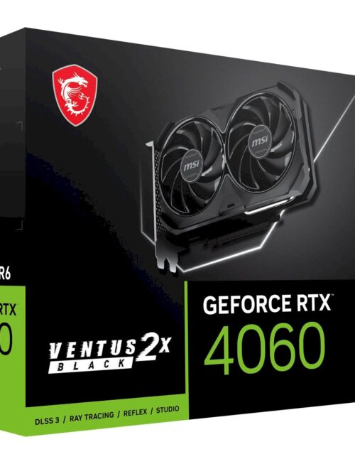 MSI 微星 GeForce RTX 4060 Ventus 2X Black OC 超頻版 8GB GDDR6 顯示卡